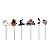 Pick Decorativo Scary Night Colorido - Cromus - 12 UNUn - Imagem 1
