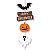 Placa Para Porta Travessuras Happy Halloween - 1 Un - Imagem 1