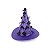 Chapéu Morcegos Roxo Halloween - Cromus - 1 Un - Imagem 1