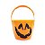 Baldinho Abóbora Halloween 16cm - 1 Un - Imagem 1