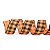 Fita Xadrez Laranja/Preto Halloween - Cromus - 1 Un - Imagem 1
