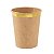 Copo de Papel 270ml Kraft Borda Dourada - 10 Un - Imagem 1