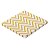 Guardanapo Folha Dupla Estampado Chevron Dourado - Silver Plastic - 20 Un - Imagem 1