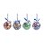 Bola Acrílica Avengers 10cm - Jogo com 4 Peças - Imagem 1
