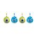 Bola Monsters 8cm - Jogo com 4 Peças - Imagem 1