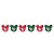 Bola Mickey com Glitter Vermelho Verde Ouro 6cm - Jogo com 6 Peças - Imagem 1