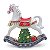 Cavalinho Balanço com Led Branco Verde 25cm 2AAA - 1 Un - Imagem 1