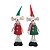 Rato Decor com Roupa Sortido Branco Vermelho Verde 51cm - 1 Un - Imagem 1