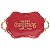 Bandeja Merry Christmas Vermelho Ouro 51cm - 1 Un - Imagem 1