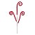 Pick 3 Candy Canes Poa Vermelho Branco (Enfeite Candy Cane) - 1 Un - Imagem 1