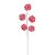 Galho Grande com Candy Branco Vermelho 55cm - 1 Un - Imagem 1
