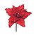 Poinsetia Vermelho (Flor Cabo Curto) - 1 Un - Imagem 1