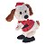 Cachorro Em Pé com Som e Movimento Marrom Branco Vermelho 16cm - 1 Un - Imagem 1