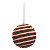 Bola Listrada Vermelho Verde Branco 12cm - 1 Un - Imagem 1