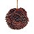 Enfeite Pendurar Pinha Marrom 15cm - 1 Un - Imagem 1