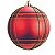 Bolas Vermelho Ouro Verde 8cm - Jogo com 6 Peças - Imagem 1