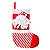 Bota Natalina Rosto Noel Vermelho Branco 43X30cm - 1 Un - Imagem 1