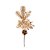 Pick Folhas Frutas e Pinha Ouro Marrom Verde - 1 Un - Imagem 1