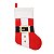 Bota Roupa Noel Vermelho Branco Preto 40cm - 1 Un - Imagem 1