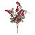Galho Médio com Folhas/Frutas Verde Vermelho 45cm - 1 Un - Imagem 2