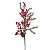 Galho Médio com Folhas Frutas Verde Vermelho Marrom 48cm - 1 Un - Imagem 1