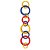 Argolas Decorativas Festou - 9 Un - Imagem 1