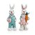 Casal Coelhos Decorativos Resina Claro 30cm (Cute Family) - 2 Un - Imagem 1