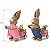Enfeite Páscoa Coelho com Carrinho Sortido 25cm - 1 Un - Imagem 1