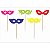 Palito Decorativo Máscaras M - 5 Unid - Imagem 1