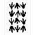 Aplique Artesanal Pegadas de Dinossauros P - 15 Unid - Imagem 1