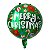 Balão Metalizado Merry Cristima 50x50 - 1 un - Imagem 1