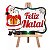 Cavalete Feliz Natal com Led MDF - 1 Un - Imagem 1