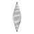 Balão Qualatex 38" - Taper Solto - Taper Espiral Prata - 1 Un - Imagem 1