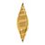 Balão Qualatex 38" - Taper Solto - Taper Espiral Ouro - 1 Un - Imagem 1