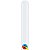 Balão Qualatex 321Q Branco - Liso Látex - 100 Un - Imagem 1