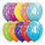 Balão Qualatex 11" - Qx Party Balloon Estampado - Estrelas N° 4 - 6 Un - Imagem 1