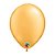 Balão Qualatex 11" - Qx Party Balloon Pkg Plain - Ouro - 6 Un - Imagem 1