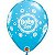 Balão Qualatex 11" - Qx Party Balloon Estampado - Baby Boy-Bolinhas - 6 Un - Imagem 1