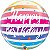 Balão Qualatex 22" - Bubble Simples - Birthday!-Listras Brilhantes - 1 Un - Imagem 1