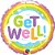 Balão Qualatex 18" - Redondo - Get Well!- Arco-Íris - 1 Un - Imagem 1