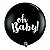 Balão Qualatex 3" - Redondo Preto Onix - Oh Baby! - 2 Un - Imagem 1