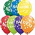 Balão Qualatex 11" - Redondo Sortido Carnaval - Happy Birthday To You!-Notas - 50 Un - Imagem 1