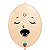 Balão Qualatex 6" - Q-Link Blush - Rosto De Bebê-Sonolento - 50 Un - Imagem 1