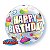 Balão Qualatex 22" - Bubble Simples - Birthday-Cupcakes Coloridos - 1 Un - Imagem 1
