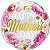 Balão Qualatex 22" - Bubble Simples - Dia Das Mães Flores Rosas - 1 Un - Imagem 1
