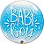 Balão Qualatex 22" - Bubble Simples - Baby Boy-Pontos E Confete - 1 Un - Imagem 1