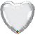 Balão Qualatex 18" - Coração - Chrome Prata - 1 Un - Imagem 1