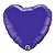 Balão Qualatex 04" - Coração - Roxo Quartzo Metalizado Liso - 1 Un - Imagem 1