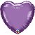 Balão Qualatex 18" - Coração Solto - Chrome Roxo - 1 Un - Imagem 1