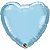 Balão Qualatex 18" - Coração - Azul Claro Perolado Metalizado Liso - 1 Un - Imagem 1